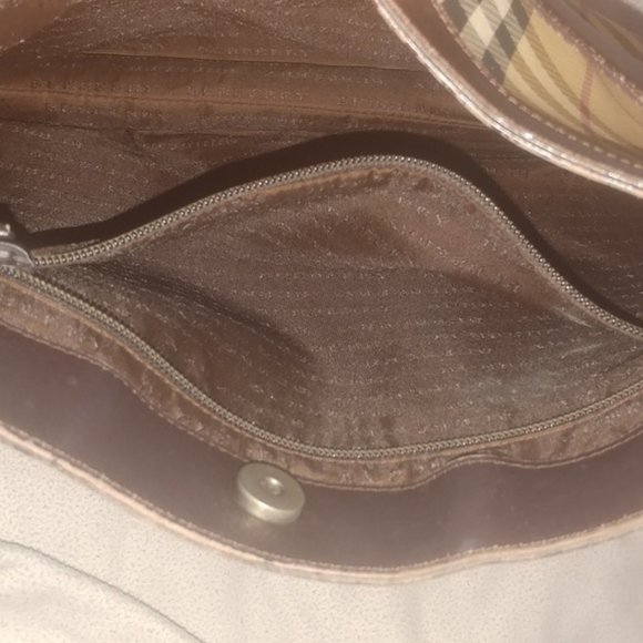 Large Burberry bag purse brown nova check leather - Picture 6 of 16